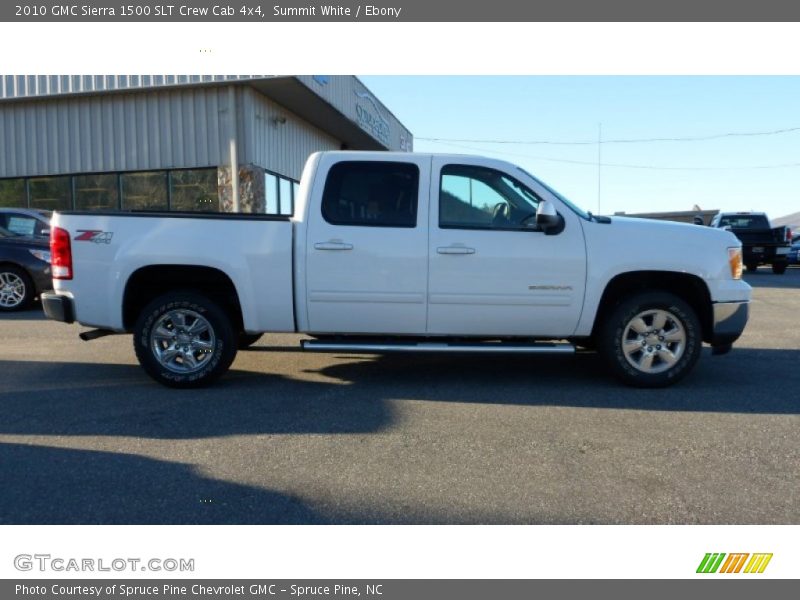 Summit White / Ebony 2010 GMC Sierra 1500 SLT Crew Cab 4x4