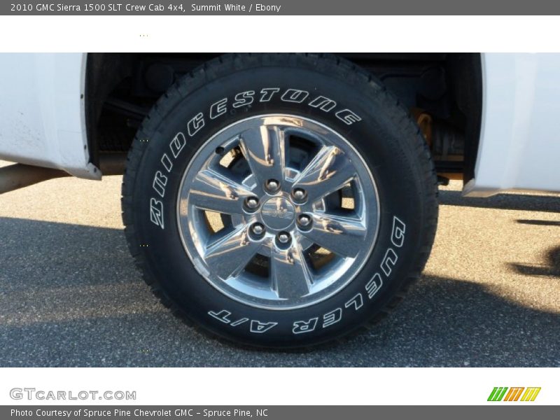 Summit White / Ebony 2010 GMC Sierra 1500 SLT Crew Cab 4x4