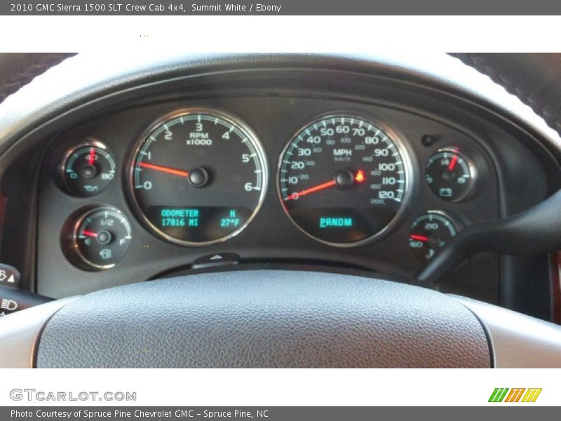 Summit White / Ebony 2010 GMC Sierra 1500 SLT Crew Cab 4x4