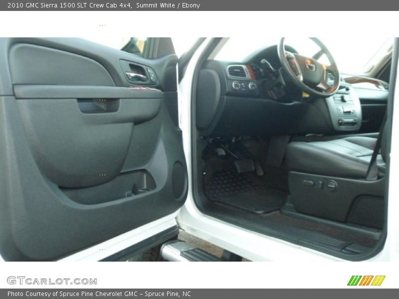 Summit White / Ebony 2010 GMC Sierra 1500 SLT Crew Cab 4x4