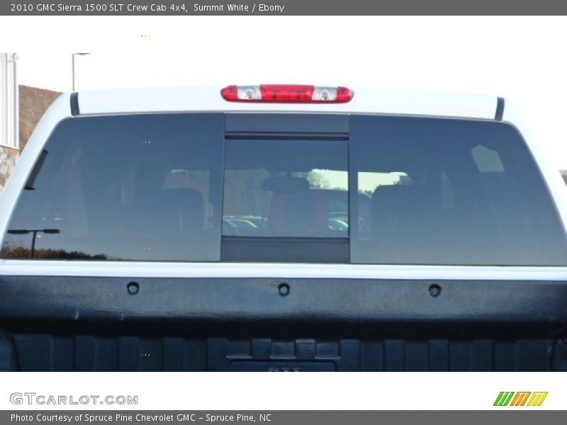 Summit White / Ebony 2010 GMC Sierra 1500 SLT Crew Cab 4x4