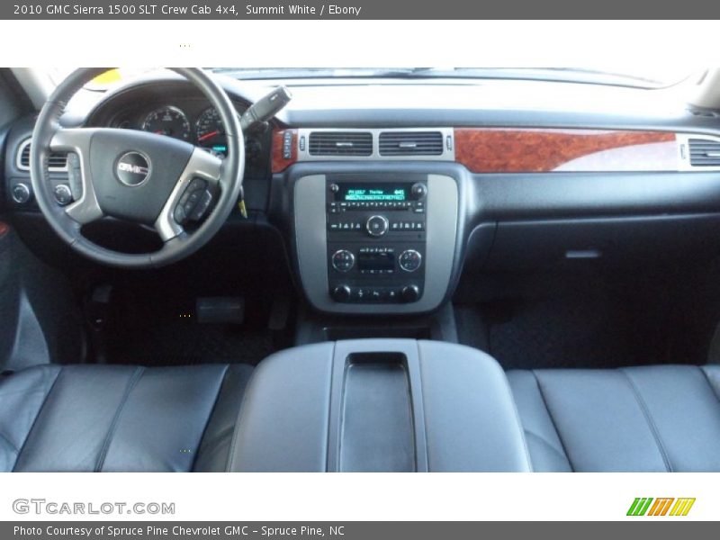 Summit White / Ebony 2010 GMC Sierra 1500 SLT Crew Cab 4x4