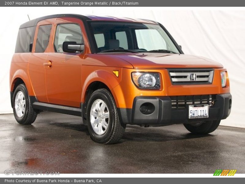 Tangerine Orange Metallic / Black/Titanium 2007 Honda Element EX AWD