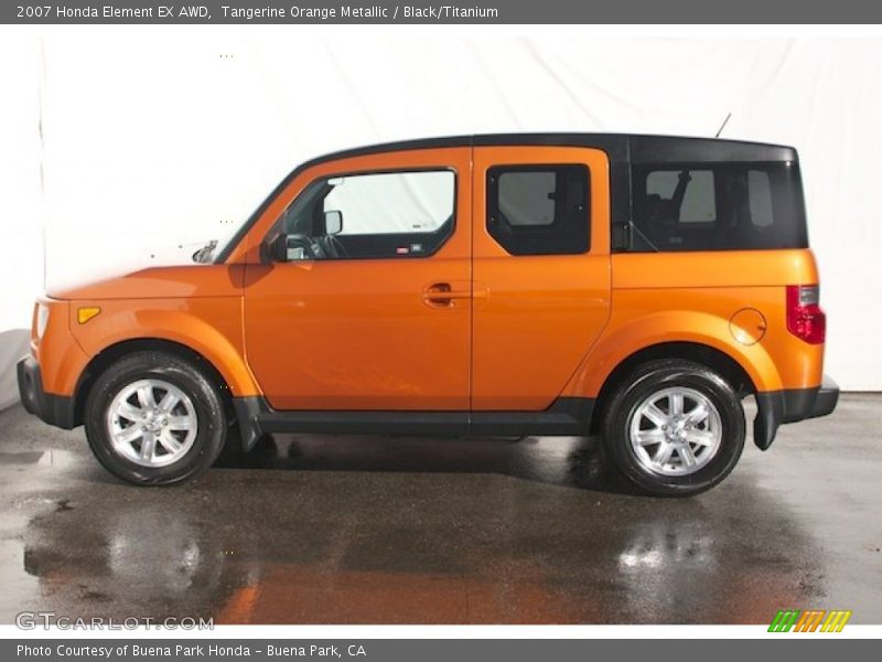 Tangerine Orange Metallic / Black/Titanium 2007 Honda Element EX AWD