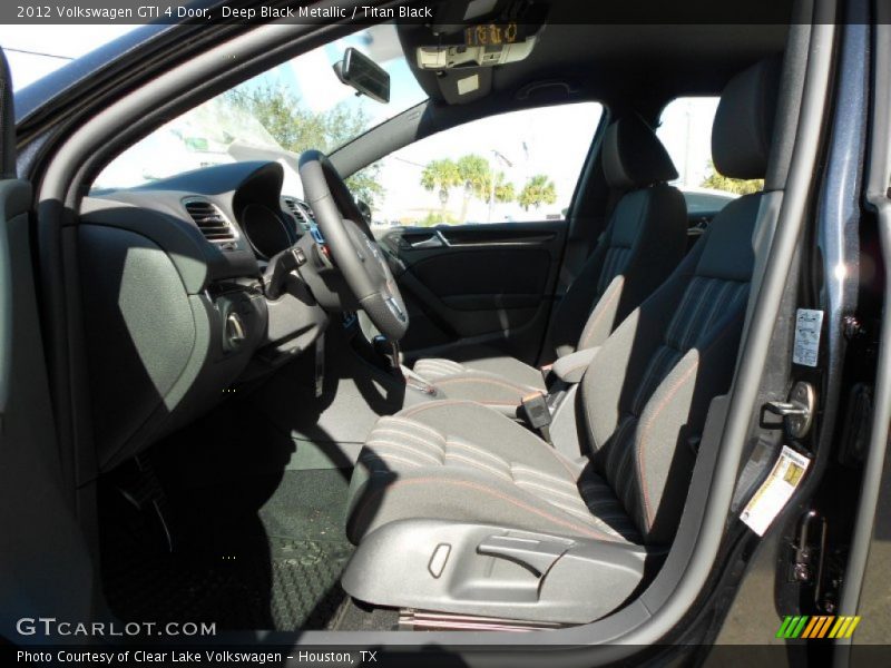 Deep Black Metallic / Titan Black 2012 Volkswagen GTI 4 Door
