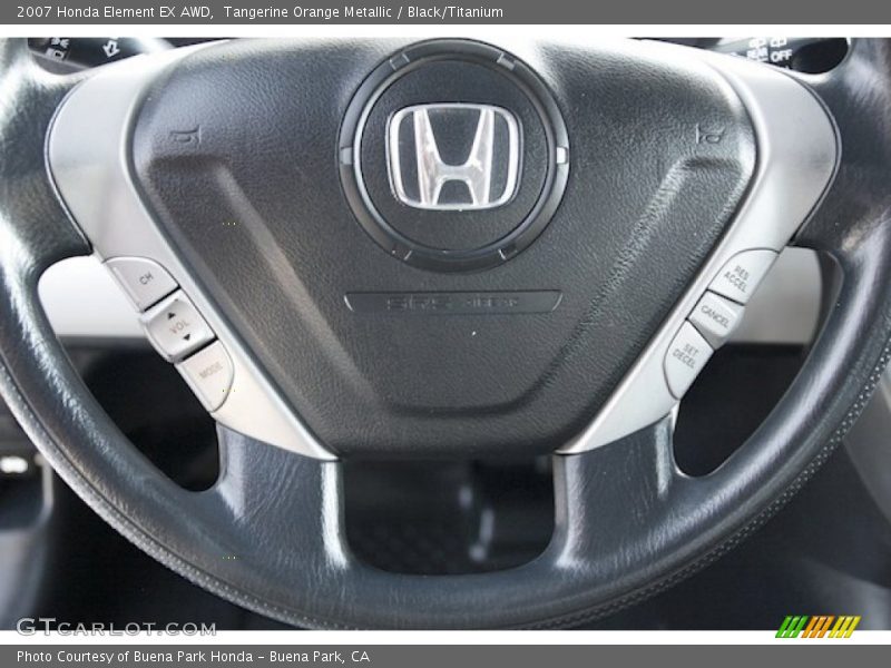 Tangerine Orange Metallic / Black/Titanium 2007 Honda Element EX AWD