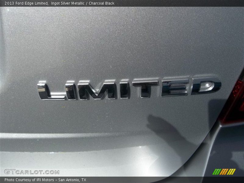 Ingot Silver Metallic / Charcoal Black 2013 Ford Edge Limited