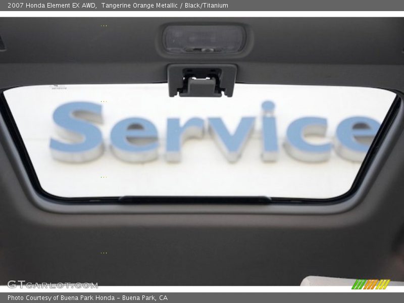 Tangerine Orange Metallic / Black/Titanium 2007 Honda Element EX AWD