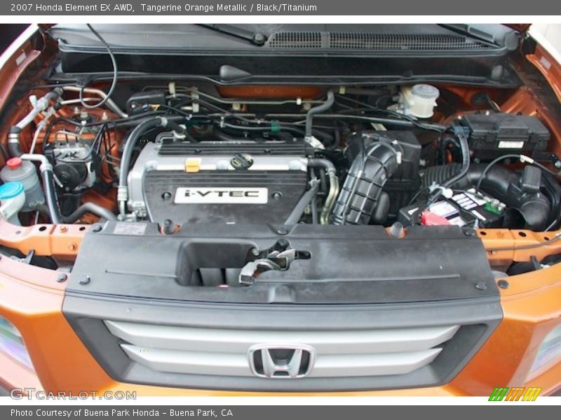 Tangerine Orange Metallic / Black/Titanium 2007 Honda Element EX AWD