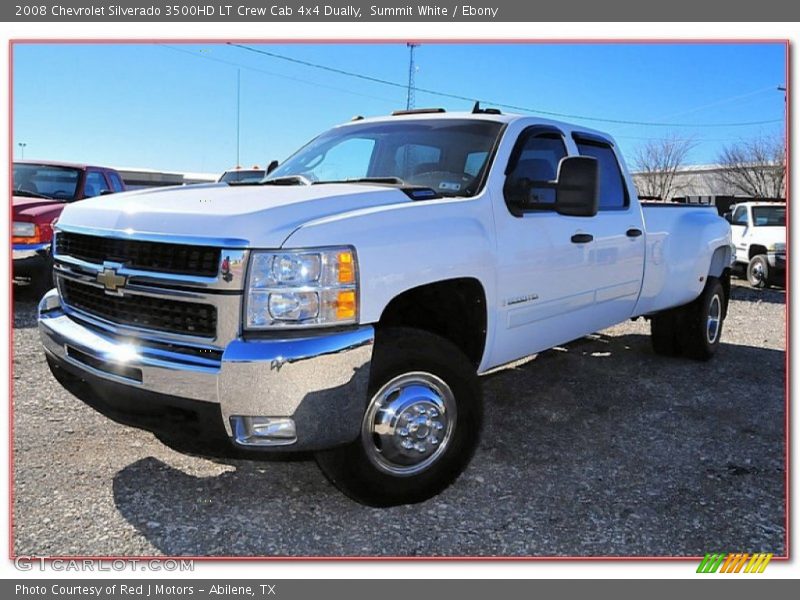 Summit White / Ebony 2008 Chevrolet Silverado 3500HD LT Crew Cab 4x4 Dually