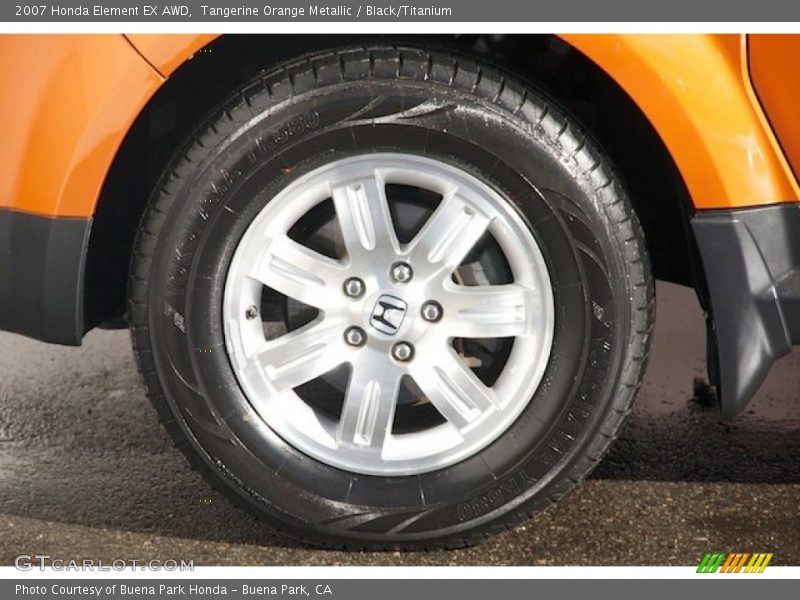 Tangerine Orange Metallic / Black/Titanium 2007 Honda Element EX AWD