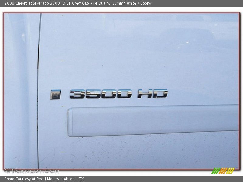Summit White / Ebony 2008 Chevrolet Silverado 3500HD LT Crew Cab 4x4 Dually