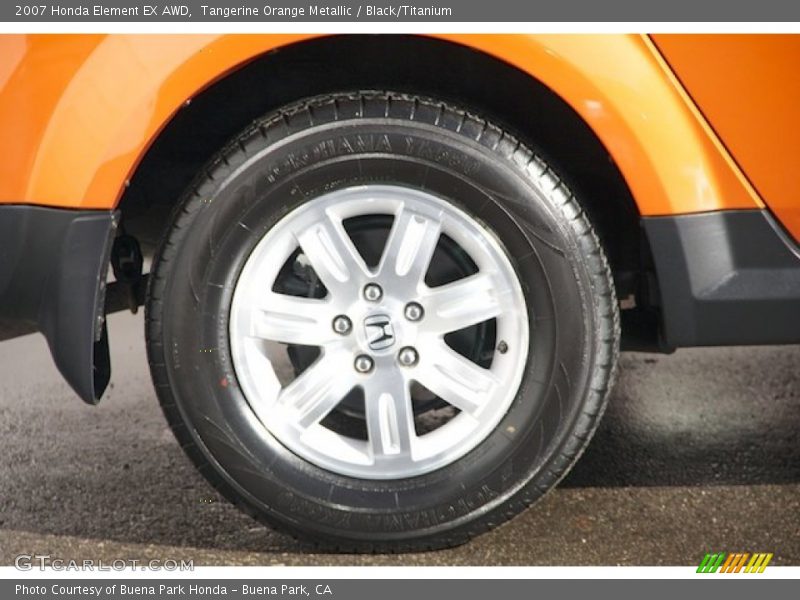 Tangerine Orange Metallic / Black/Titanium 2007 Honda Element EX AWD