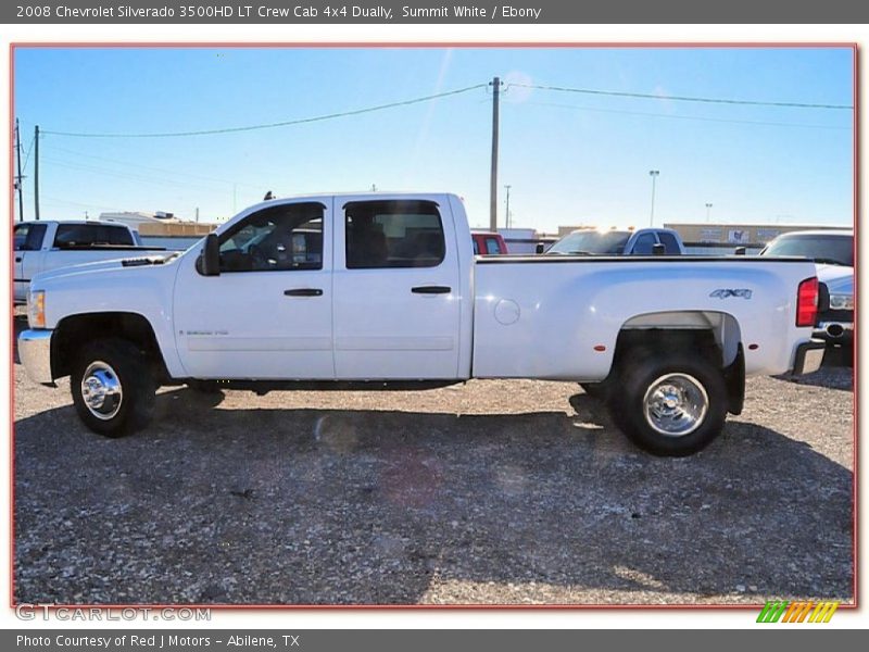 Summit White / Ebony 2008 Chevrolet Silverado 3500HD LT Crew Cab 4x4 Dually