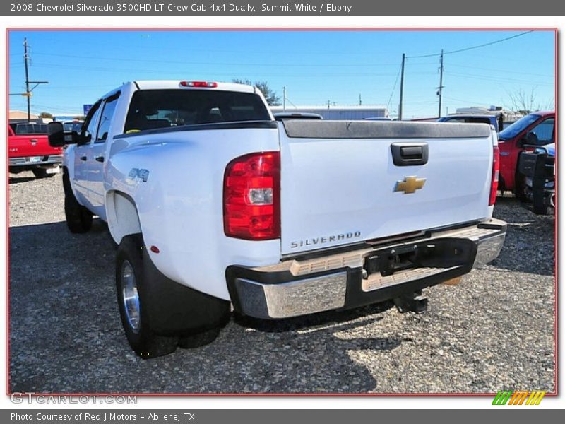Summit White / Ebony 2008 Chevrolet Silverado 3500HD LT Crew Cab 4x4 Dually