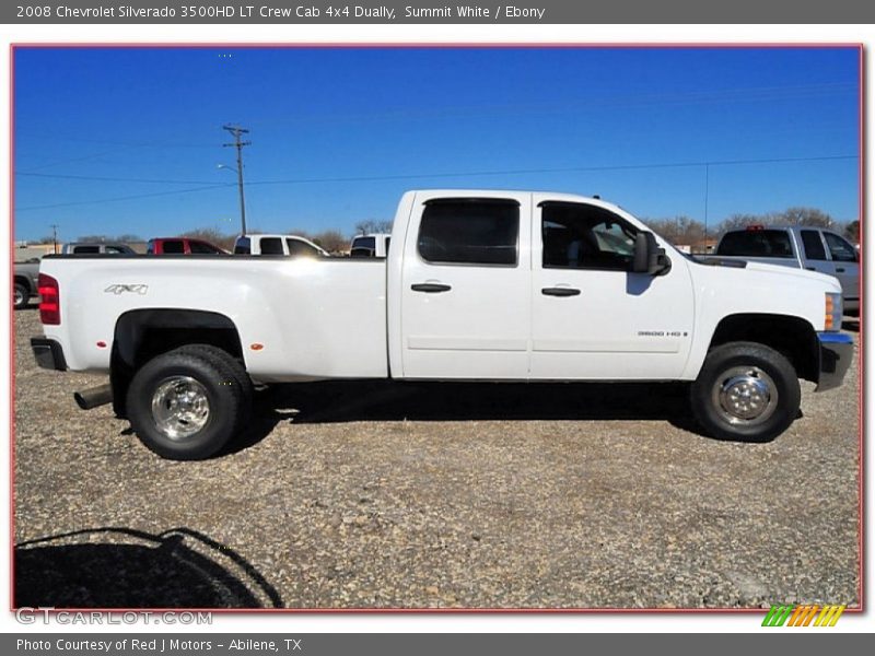Summit White / Ebony 2008 Chevrolet Silverado 3500HD LT Crew Cab 4x4 Dually