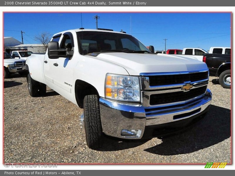 Summit White / Ebony 2008 Chevrolet Silverado 3500HD LT Crew Cab 4x4 Dually