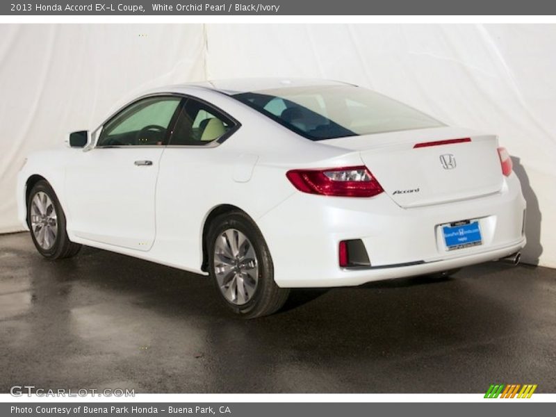 White Orchid Pearl / Black/Ivory 2013 Honda Accord EX-L Coupe