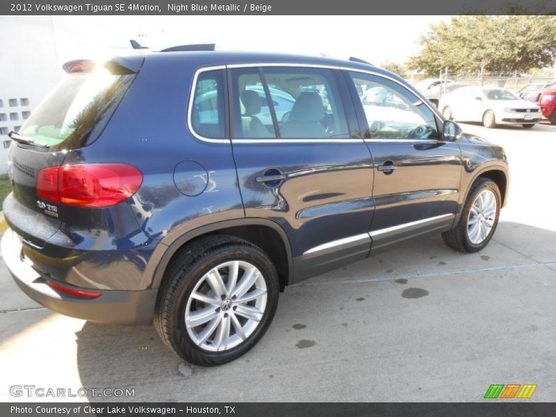 Night Blue Metallic / Beige 2012 Volkswagen Tiguan SE 4Motion