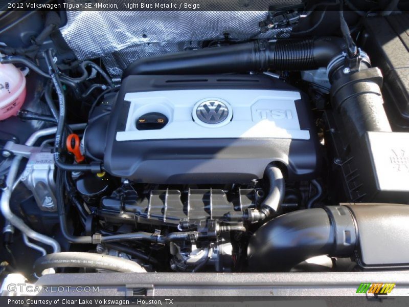Night Blue Metallic / Beige 2012 Volkswagen Tiguan SE 4Motion