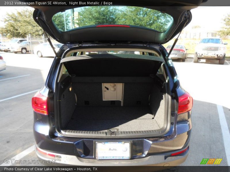 Night Blue Metallic / Beige 2012 Volkswagen Tiguan SE 4Motion