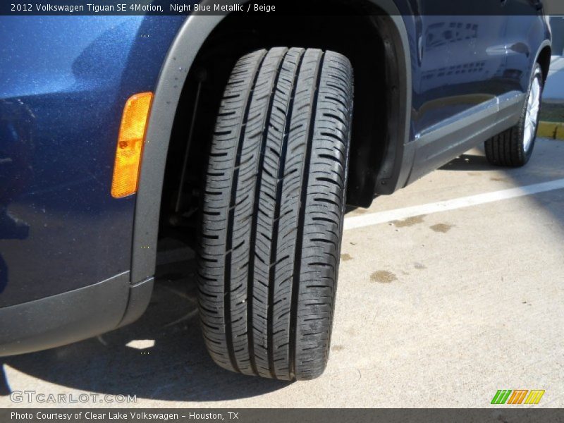 Night Blue Metallic / Beige 2012 Volkswagen Tiguan SE 4Motion