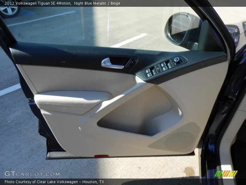 Night Blue Metallic / Beige 2012 Volkswagen Tiguan SE 4Motion