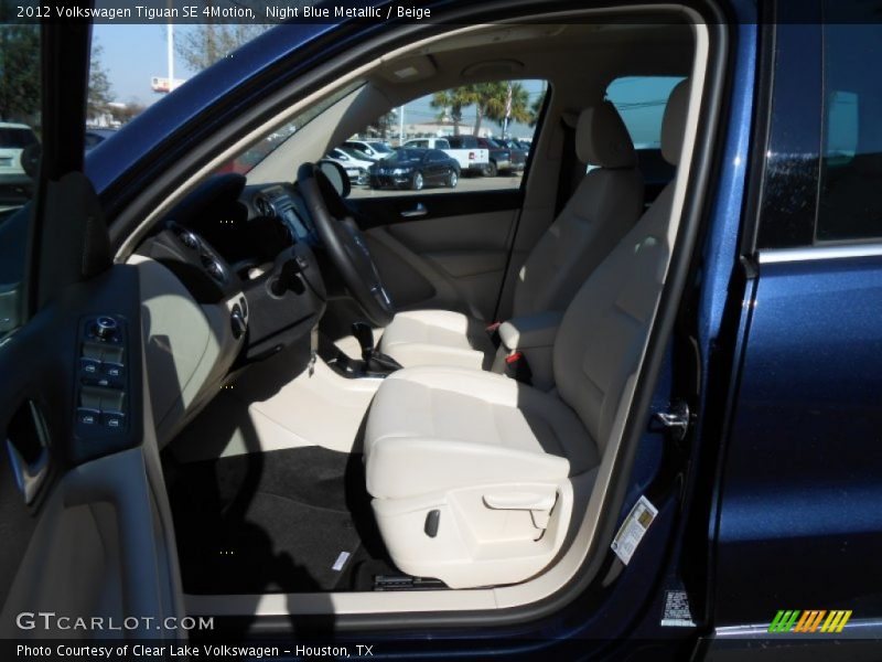 Night Blue Metallic / Beige 2012 Volkswagen Tiguan SE 4Motion