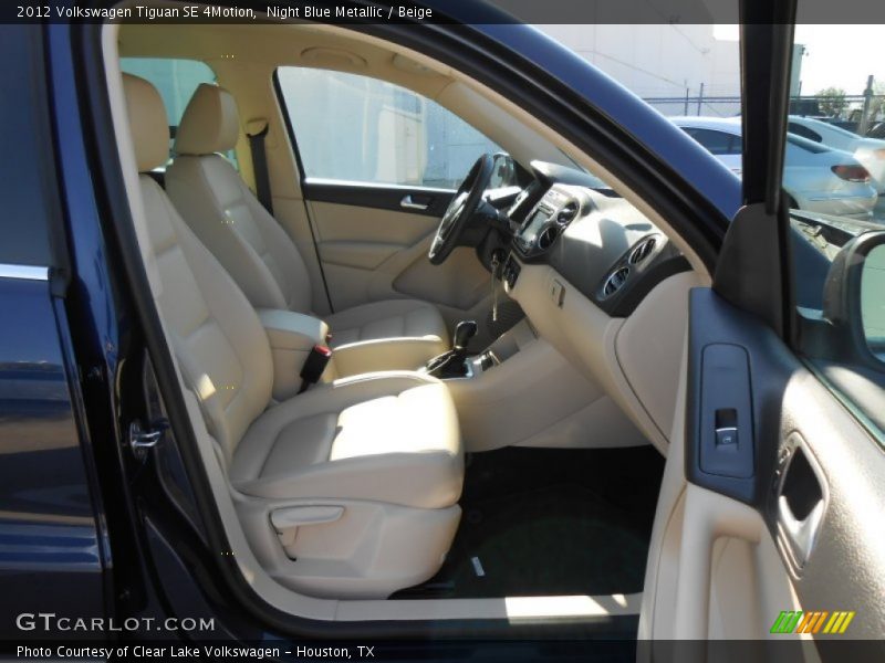 Night Blue Metallic / Beige 2012 Volkswagen Tiguan SE 4Motion