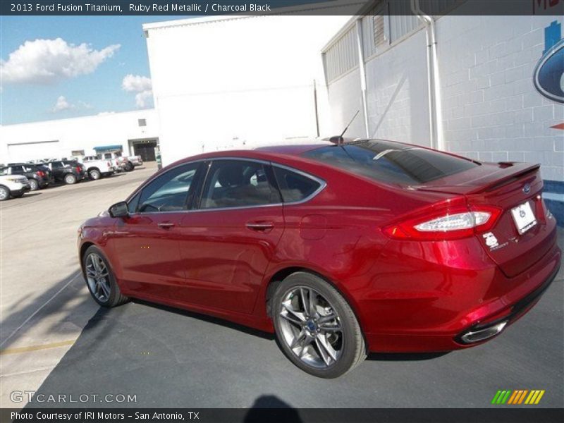 Ruby Red Metallic / Charcoal Black 2013 Ford Fusion Titanium