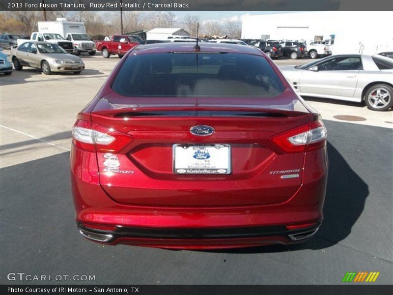 Ruby Red Metallic / Charcoal Black 2013 Ford Fusion Titanium