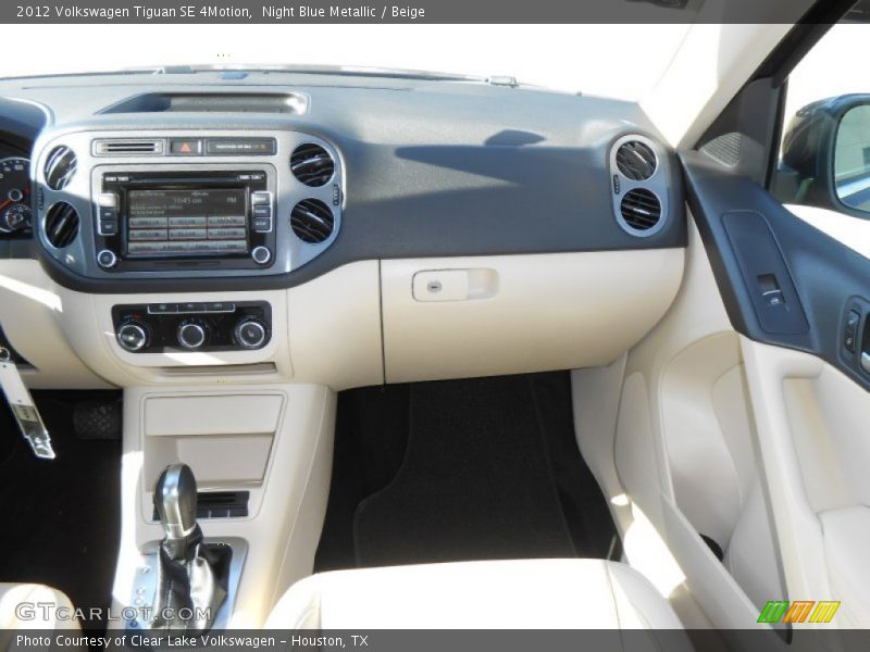 Night Blue Metallic / Beige 2012 Volkswagen Tiguan SE 4Motion