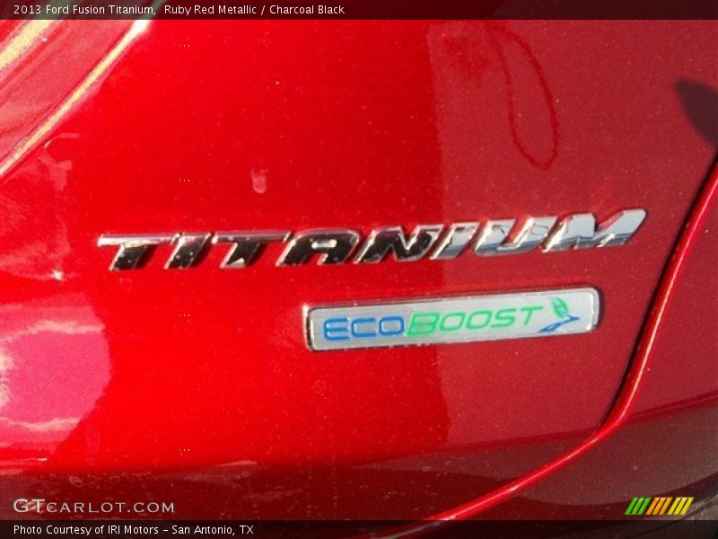 Ruby Red Metallic / Charcoal Black 2013 Ford Fusion Titanium