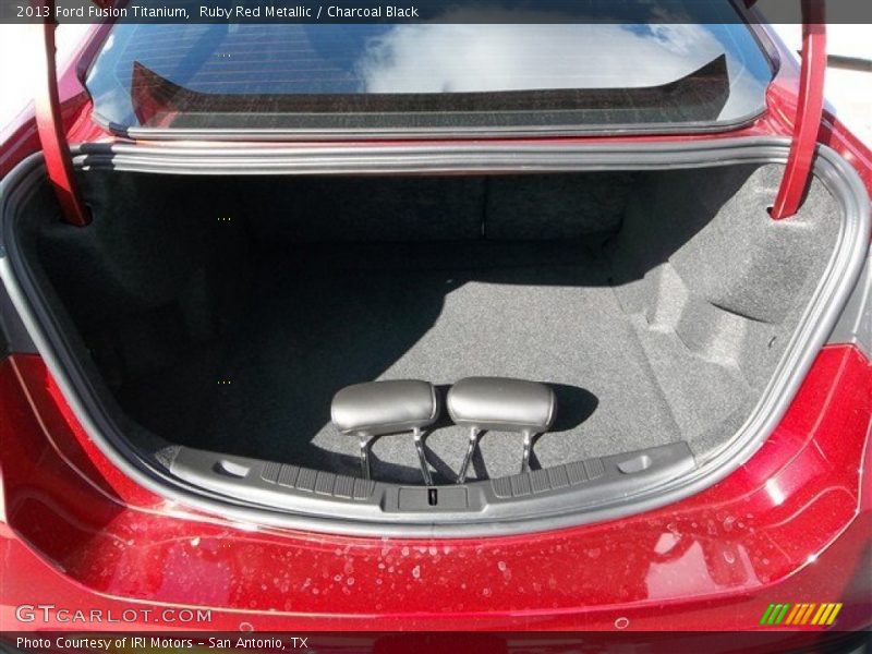 Ruby Red Metallic / Charcoal Black 2013 Ford Fusion Titanium
