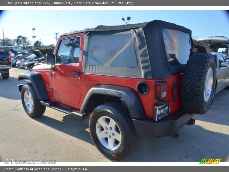 Flame Red / Dark Slate Gray/Medium Slate Gray 2009 Jeep Wrangler X 4x4