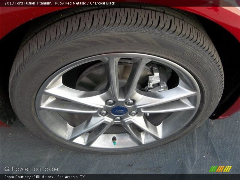 Ruby Red Metallic / Charcoal Black 2013 Ford Fusion Titanium