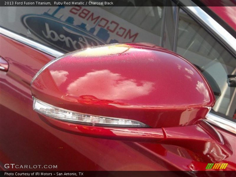 Ruby Red Metallic / Charcoal Black 2013 Ford Fusion Titanium