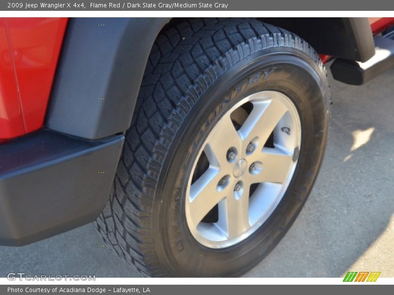 Flame Red / Dark Slate Gray/Medium Slate Gray 2009 Jeep Wrangler X 4x4