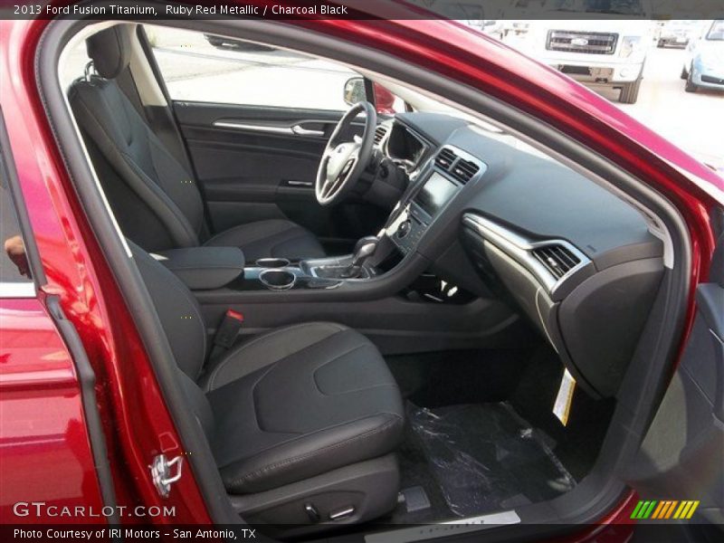 Ruby Red Metallic / Charcoal Black 2013 Ford Fusion Titanium