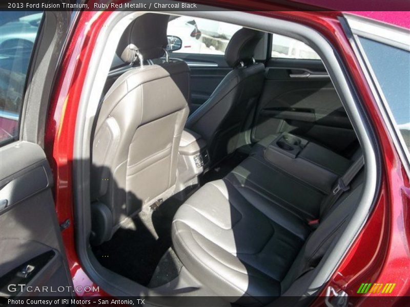 Ruby Red Metallic / Charcoal Black 2013 Ford Fusion Titanium