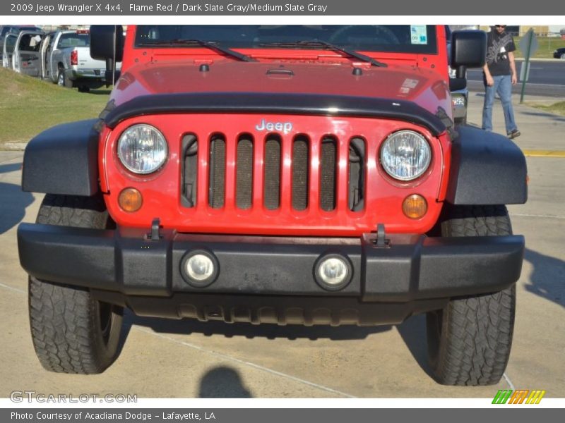 Flame Red / Dark Slate Gray/Medium Slate Gray 2009 Jeep Wrangler X 4x4