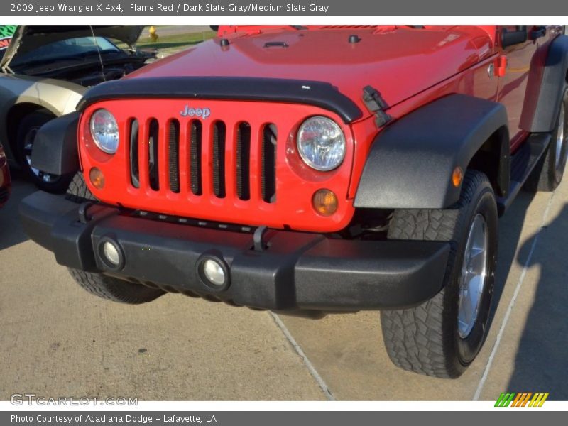 Flame Red / Dark Slate Gray/Medium Slate Gray 2009 Jeep Wrangler X 4x4