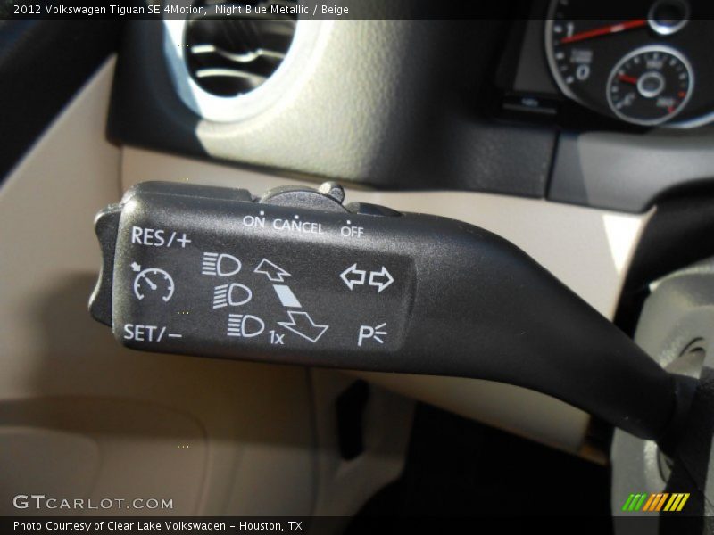 Night Blue Metallic / Beige 2012 Volkswagen Tiguan SE 4Motion