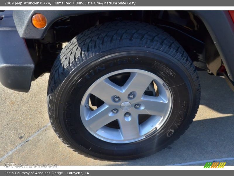 Flame Red / Dark Slate Gray/Medium Slate Gray 2009 Jeep Wrangler X 4x4