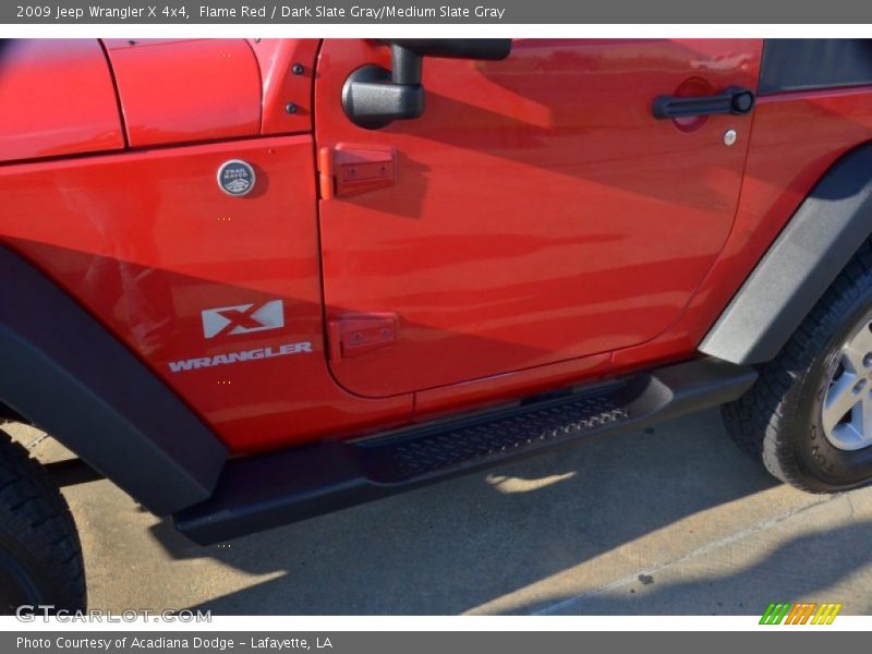Flame Red / Dark Slate Gray/Medium Slate Gray 2009 Jeep Wrangler X 4x4
