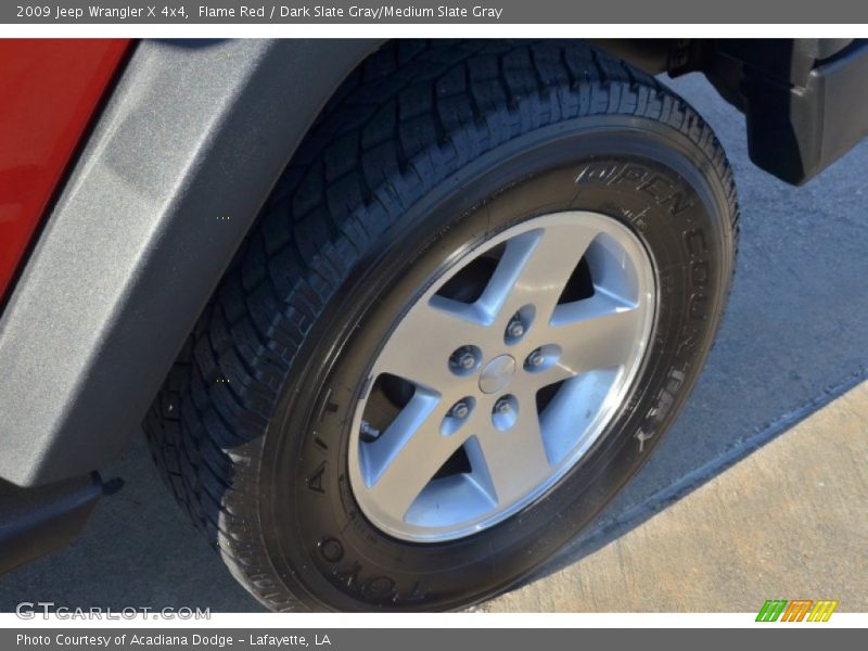 Flame Red / Dark Slate Gray/Medium Slate Gray 2009 Jeep Wrangler X 4x4