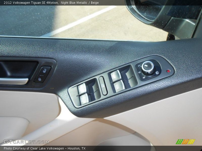 Night Blue Metallic / Beige 2012 Volkswagen Tiguan SE 4Motion