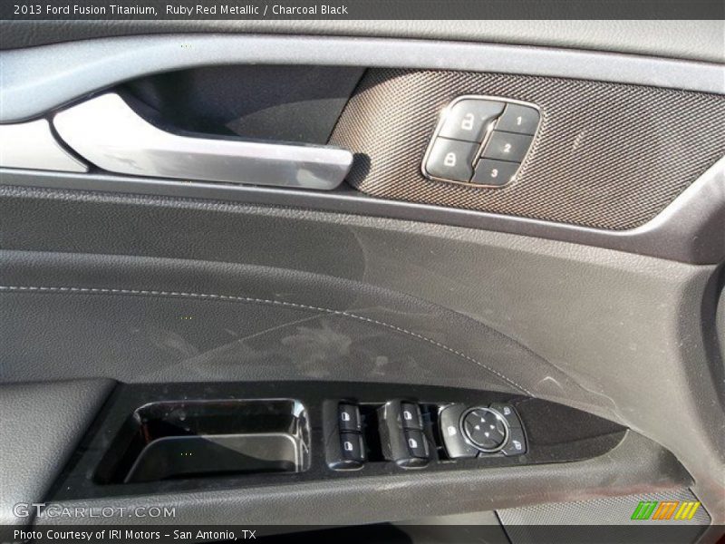Ruby Red Metallic / Charcoal Black 2013 Ford Fusion Titanium