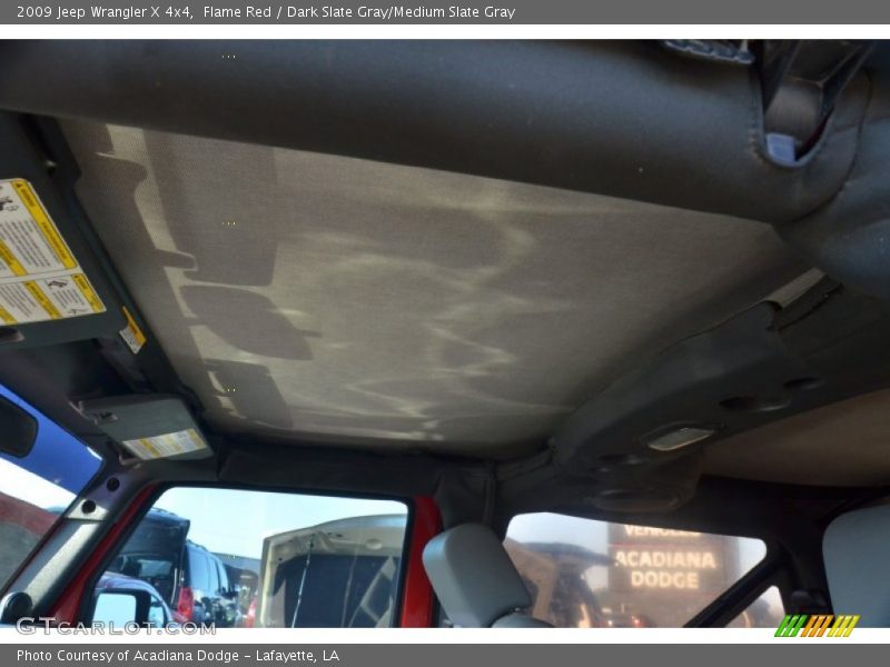 Flame Red / Dark Slate Gray/Medium Slate Gray 2009 Jeep Wrangler X 4x4