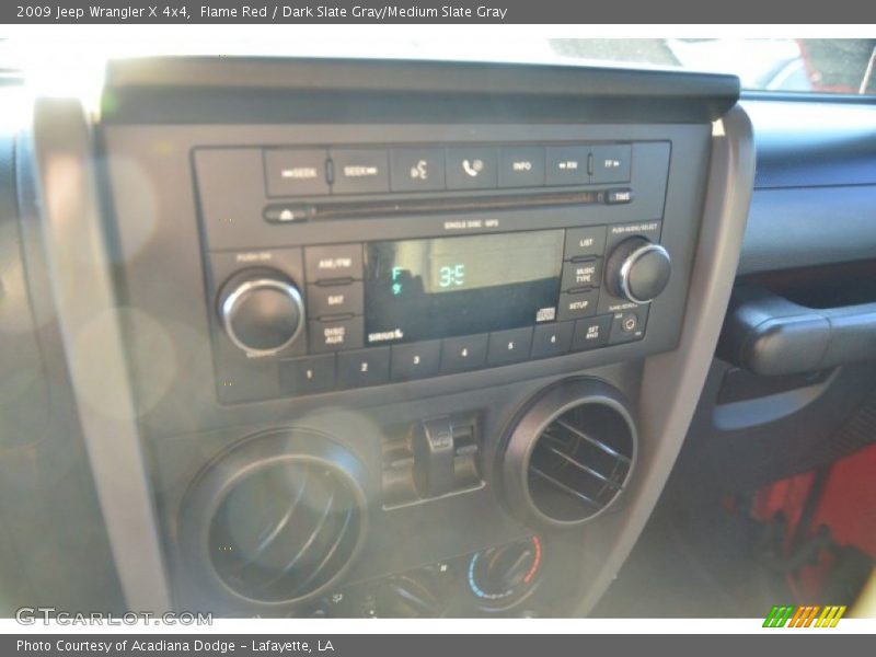 Flame Red / Dark Slate Gray/Medium Slate Gray 2009 Jeep Wrangler X 4x4